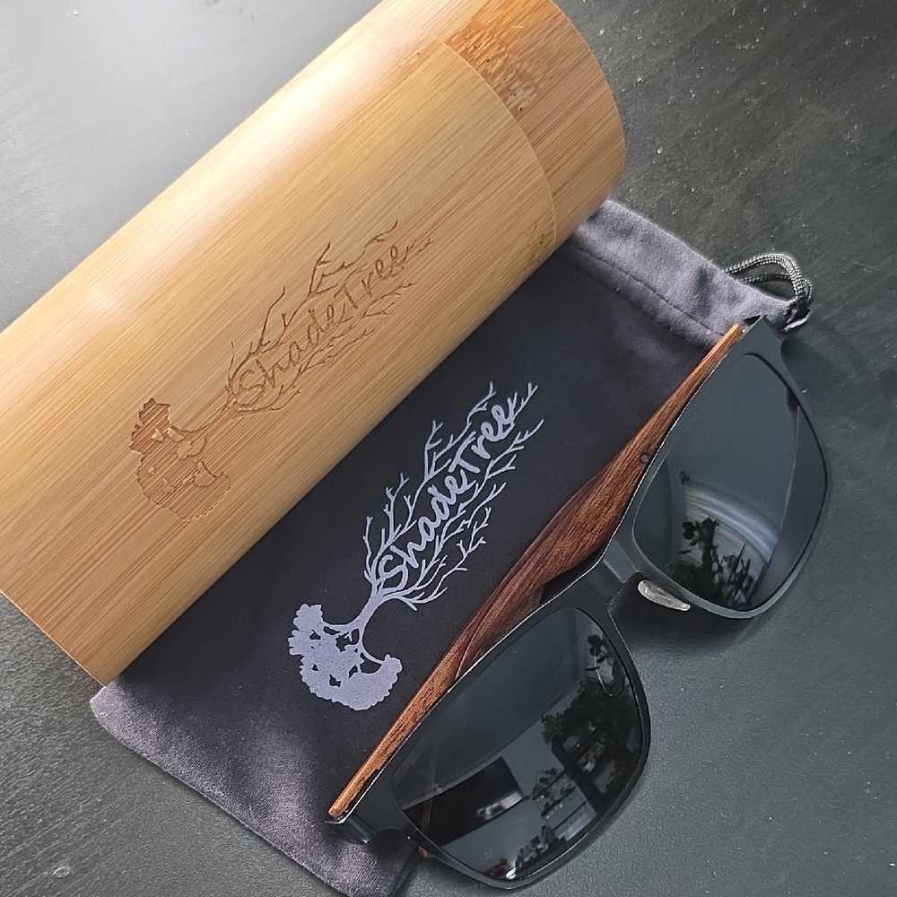 ShadeTree Sunglasses: The Sentinel Black Titanium & Black Walnut